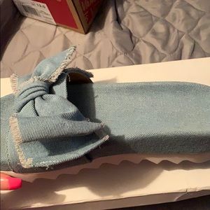 Denim slides
